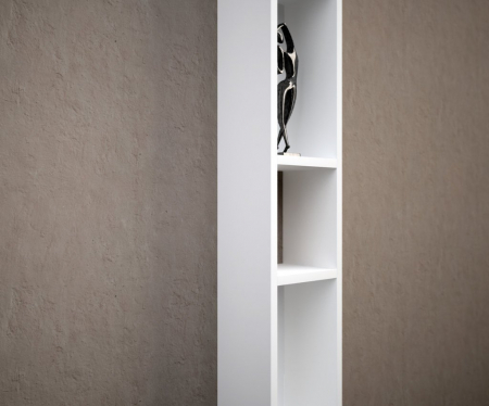 Rafturi SLIM 2, Melamina, Alb, 19.6x18x160 cm [2]
