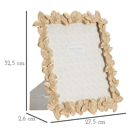 Rama, fluture aurie cm 27,5x2,6x32,5 (dimensiune interna cm 20x25)  [5]