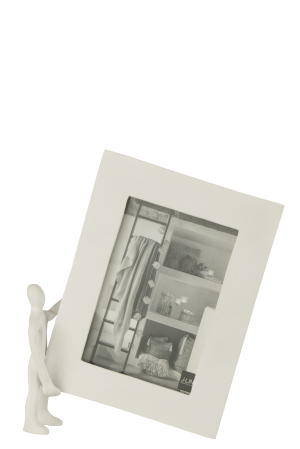 SALE % - Rama foto , Aluminiu, Alb , 18x28x7