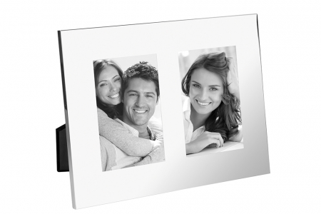 Toate produsele - Rama foto dubla JANA, placata cu nichel, 28.8 x 22.2 x 2.1 cm, Fink