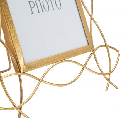 Rama foto Glam, Fier/Sticla, Auriu, 32x29.5x1.4 cm [1]