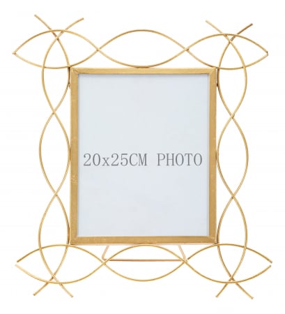 Rama foto Glam, Fier/Sticla, Auriu, 37x35.5x1.5 cm [3]