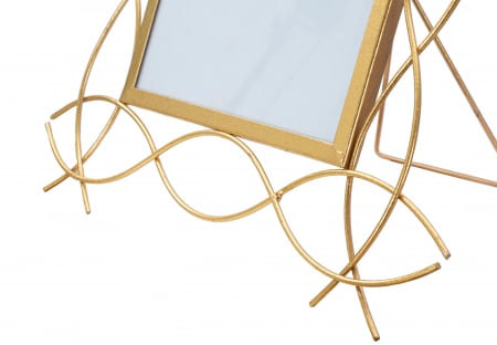 Rama foto Glam, Fier/Sticla, Auriu, 37x35.5x1.5 cm [1]