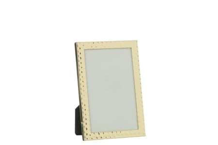 SALE % - Rama foto Hammered, Metal, Auriu, 14x1.5x19 cm