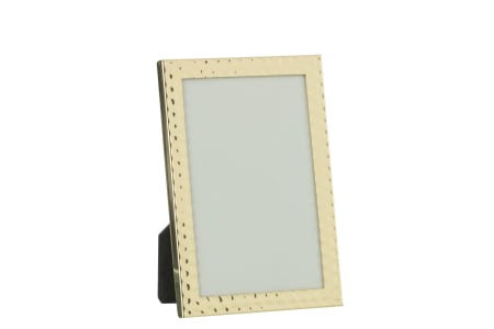 SALE % - Rama foto Hammered, Metal, Auriu, 16x22x25.5 cm