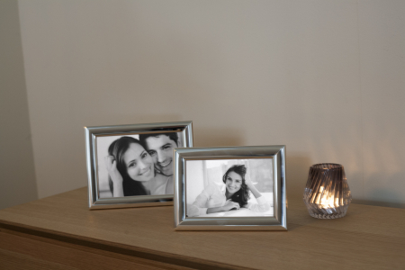 Rame foto - Rama foto Jesco, Sticla/Placat cu argint/Zinc, Argintiu, 21.20x1.30x16.30 cm