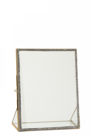 SALE % - Rama foto Jewel, Metal, Auriu, 20x8x25.5 cm