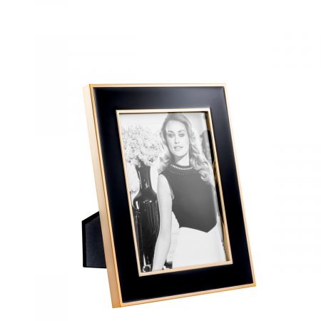 DECORATIUNI - Ramă foto, Lantana negru rose gold set de 6, M, Dims: W. 17.5 | D. 2 | H. 23  (CM)