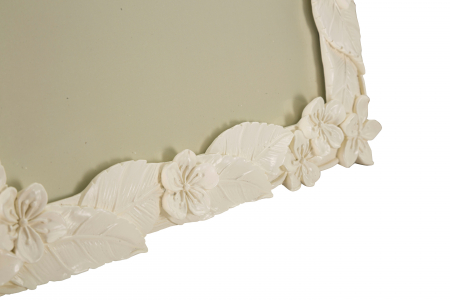 Rama foto Leaf, Rasina/Sticla, Crem, 30.7x26x2 cm [1]
