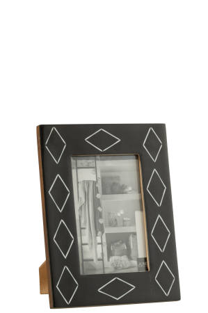 Rama foto , Material sintetic, Negru, 10x15x0.75 [1]