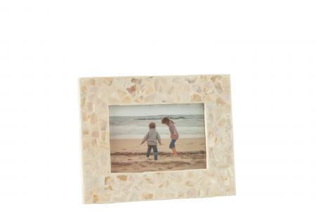 Rame foto - Rama foto Nuye (10x15 cm), Lemn, Crem, 22x17x3 cm