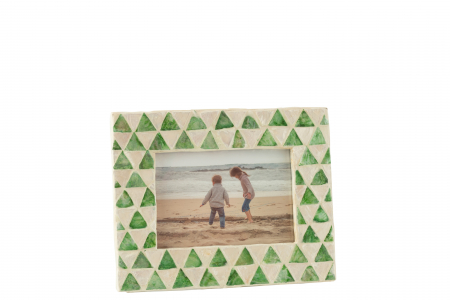 Rame foto - Rama foto Nuye (10x15 cm), Lemn, Verde, 19.5x7.5x22.5 cm