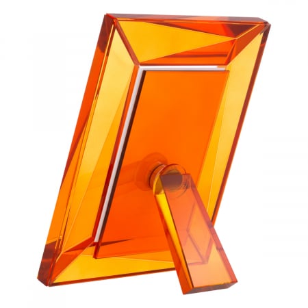 Ramă foto, Obliquity L set de 2, sticlă cristal portocalie  [3]