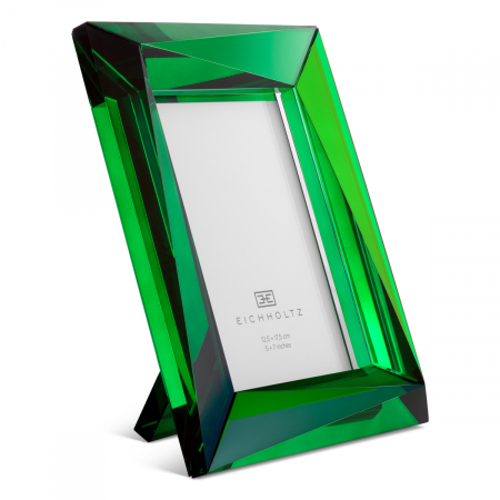 Ramă foto, Obliquity L set de 2, sticlă de cristal verde  [1]