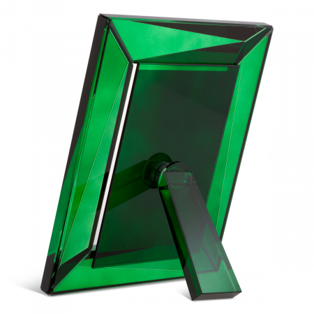 Ramă foto, Obliquity L set de 2, sticlă de cristal verde  [2]