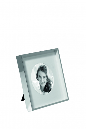 SALE % - Rama foto PIA, Otel/Sticla, Argintiu, 15.5x15.5 cm