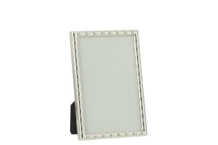 SALE % - Rama foto Rounded, Metal, Argintiu, 16x21x24.5 cm