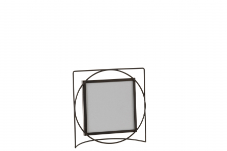 SALE % - Rama foto Square, Metal, Negru, 18x6x17.5 cm