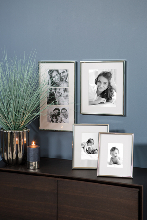 SALE % - Rama foto Tajo, Placat cu argint, Argintiu, 27.90x2.70x22.80 cm
