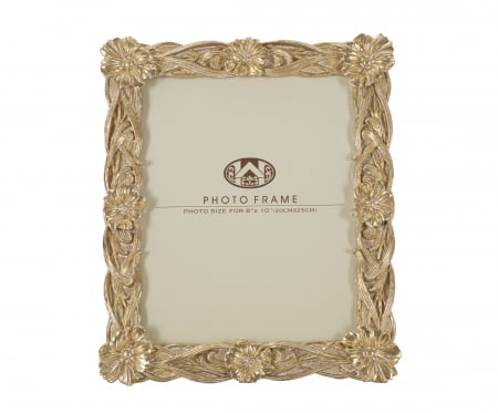 Rama foto Twist Flo, Rasina/Sticla, Auriu/Alb, 31.3x26.6x2.2 cm [3]