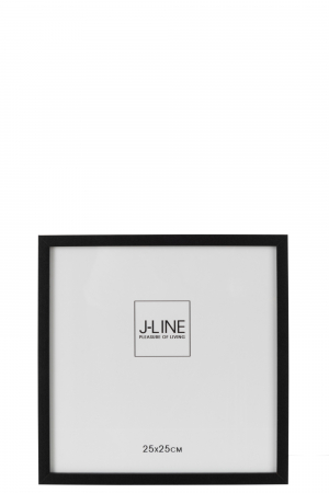 SALE % - Rama foto Wood, Lemn, Negru, 27x1.5x27 cm