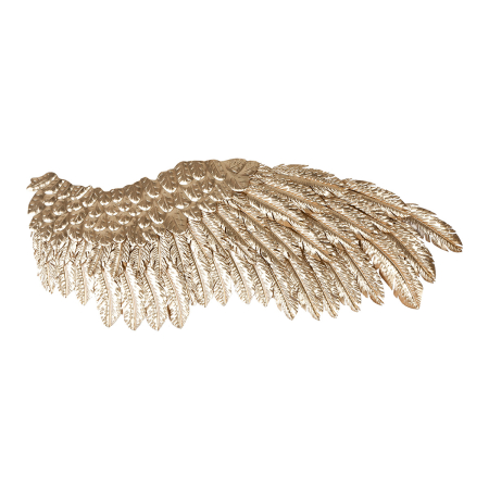Relief de perete, Aripi, „Aripi”, Metal, auriu, PU 2, 2 asortate, L. 5 cm, L. 44 cm, H 115,5 cm [2]