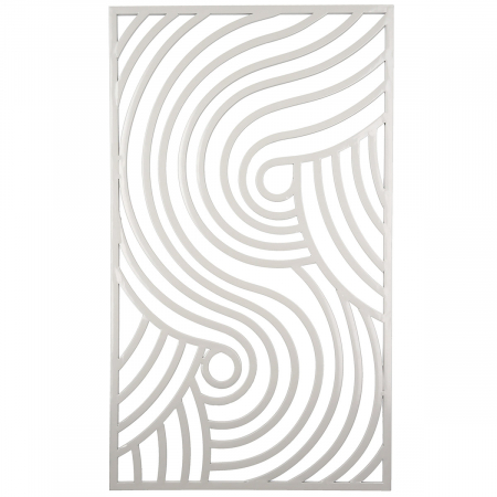 Relief de perete, dreptunghiular, Metal, gri deschis, PU 2, L. 1 cm, l. 60 cm, H 35 cm [3]