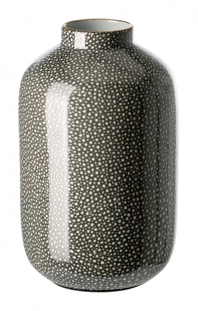 VAZE SI GHIVECE - ROY, Vază, porțelan, margine aurie, h.21 cm, d.11 cm