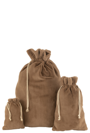 Sac Xmas Textil moale maro L [1]