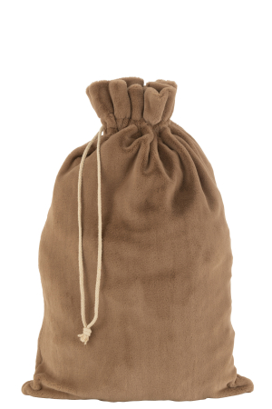 SALE % - Sac Xmas Textil moale maro L