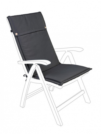 SALE % - Saltea pentru scaun Charcoal, Olefina, Negru, 50x120x3 cm