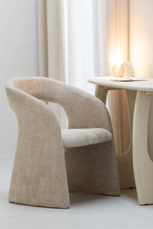 DINING - Scaun Anason, Textil, Bej