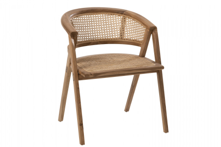 DINING - Scaun Ani Teak, Lemn, Natural, 59.5x59.5x73.5 cm