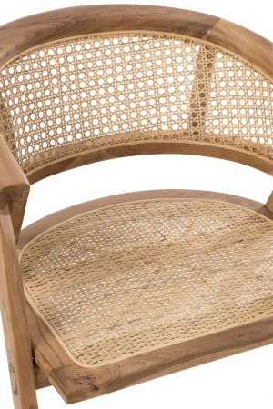 Scaun Ani Teak, Lemn, Natural, 59.5x59.5x73.5 cm [6]
