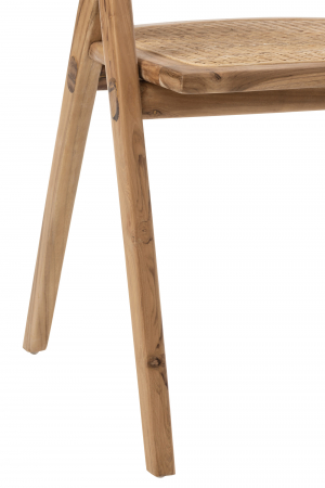 Scaun Ani Teak, Lemn, Natural, 59.5x59.5x73.5 cm [4]