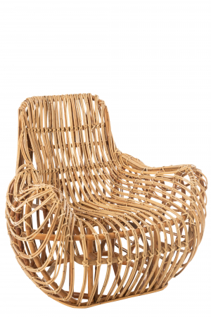 DINING - Scaun Ani Teak, Ratan/Bambus, Natural, 87x99x89 cm