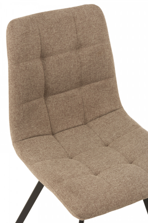 Scaun Babette, Metal/Textil, Bej/Negru, 45x54x86 cm [5]