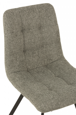 Scaun Babette, Metal/Textil, Gri, 45x54x86 cm [5]