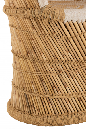 Scaun Bamboo, Rattan/Bambus, Natural, 87x82x151 cm [4]