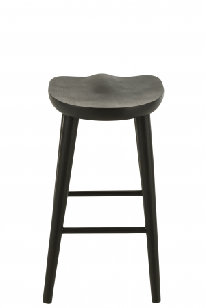 Scaun Bar, Mika, Teak -Negru [3]