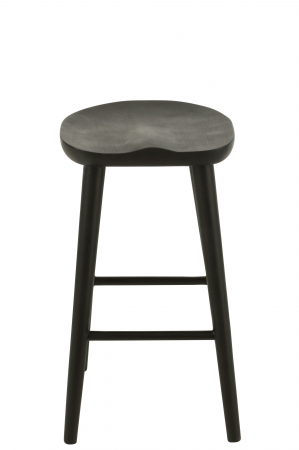 Scaun Bar, Mika, Teak -Negru [1]