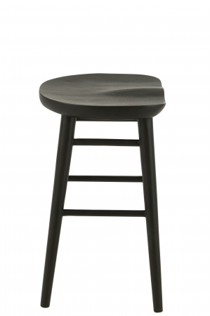 Scaun Bar, Mika, Teak -Negru [2]