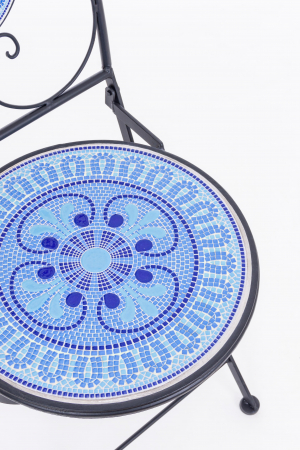 Scaun Bisanzio, Otel inoxidabil/Ceramica, Multicolor, 39x47x92 cm [1]