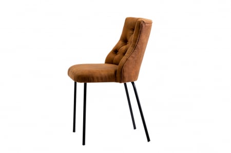Scaun Chesterfield Deluxe, 50x50x80 cm, maro coniac [4]