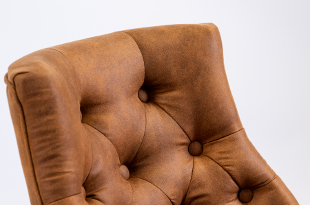 Scaun Chesterfield Deluxe, 50x50x80 cm, maro coniac [9]