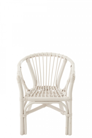 Scaun copii Filou, Ratan/Bambus, Alb, 42x45x53 cm [1]