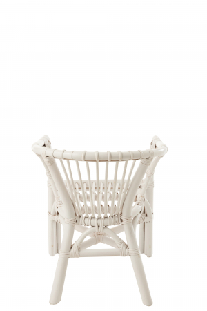 Scaun copii Filou, Ratan/Bambus, Alb, 42x45x53 cm [3]