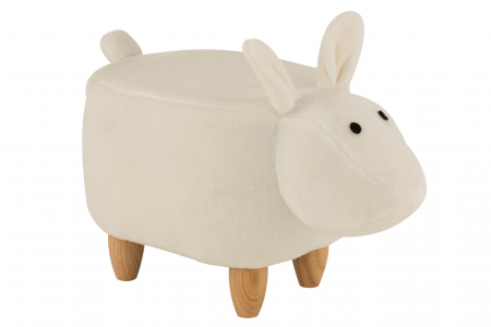 SALE % - Scaun copii Sheep, Textil/Lemn, Crem, 66x32x46 cm