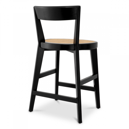 Scaun counter, Alvear finisaj negru clasic, Dims: W. 54 | D. 50.5 | H. 95.5 | SD. 39 | SH. 65  (CM) [2]