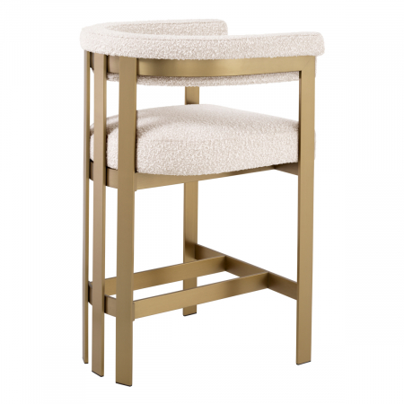 Scaun counter, Clubhouse crem bouclé [3]